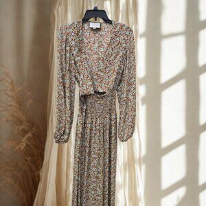 Alexis Jump Suite Floral Maxi Dress – Size  XG Great Condition Used